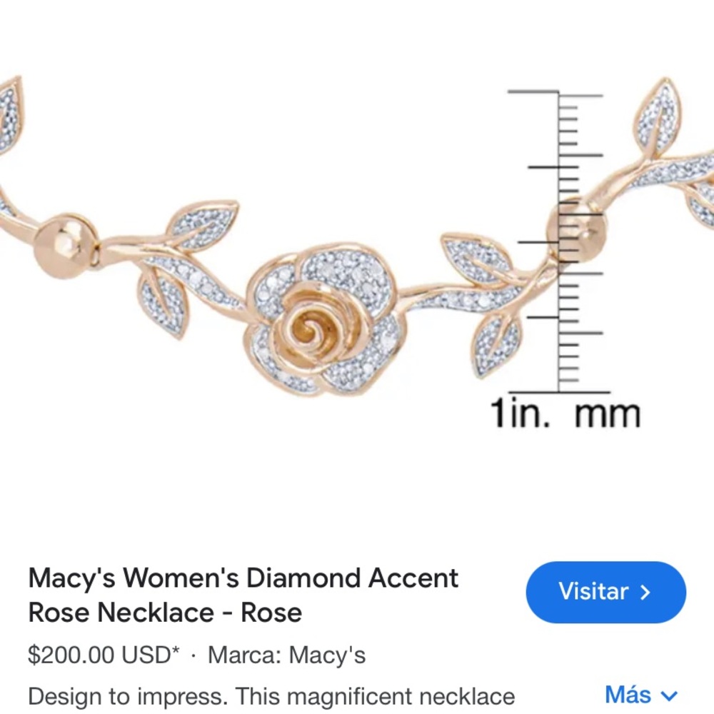 Elegant Gold and Silver Floral Necklace - Picture 2 of 6